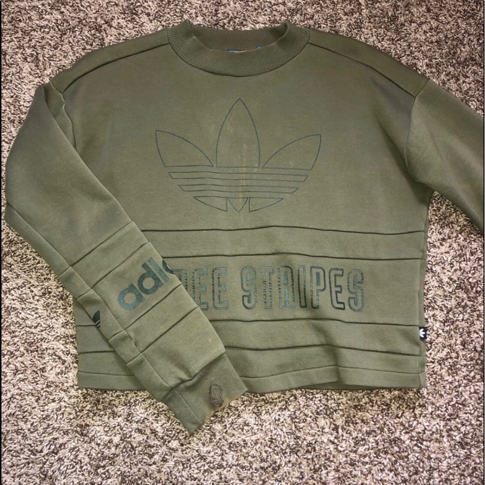 adidas Originals '80s Moto Cropped Sweatshirt